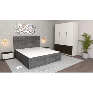 Dormitor Regal Gri Wenge cu...