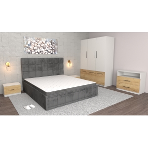 Dormitor Regal Gri Oak...