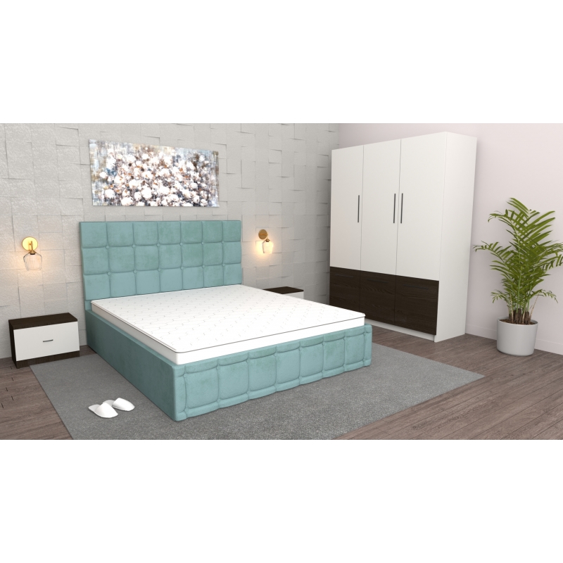 Dormitor Regal Turcoaz Wenge cu Dulap...