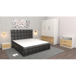 Dormitor Regal Negru Oak...
