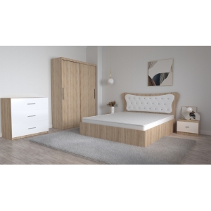 Dormitor Dante Sonoma Alb...