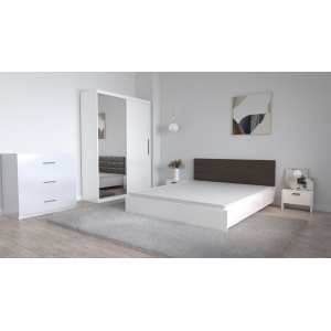 Set Dormitor Coral Alb cu...
