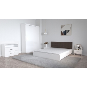 Set Dormitor Coral Alb cu...