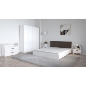Set Dormitor Coral Alb cu...