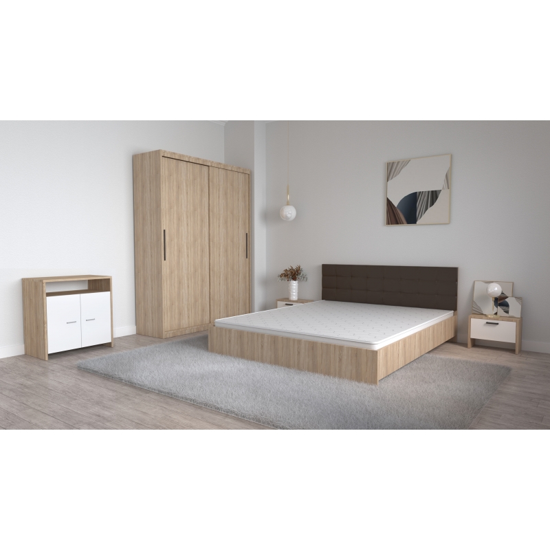 Set Dormitor Coral Stejar sonoma cu...
