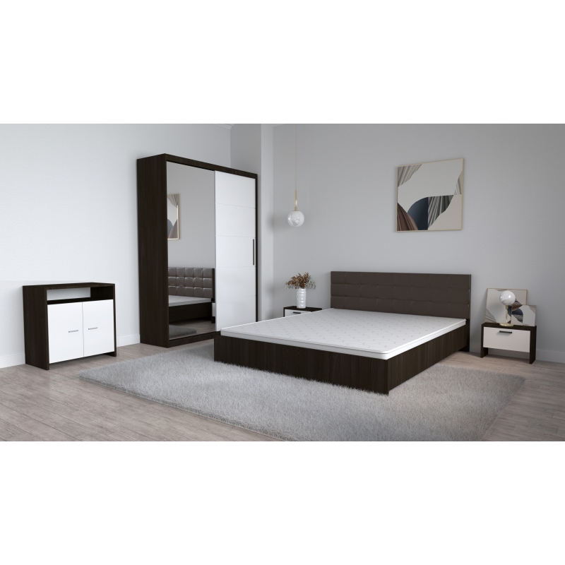 Set Dormitor Coral Wenghe cu tablie...