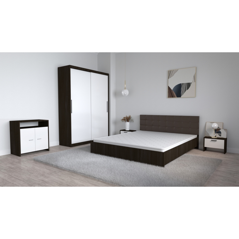 Set Dormitor Coral Wenghe cu tablie...