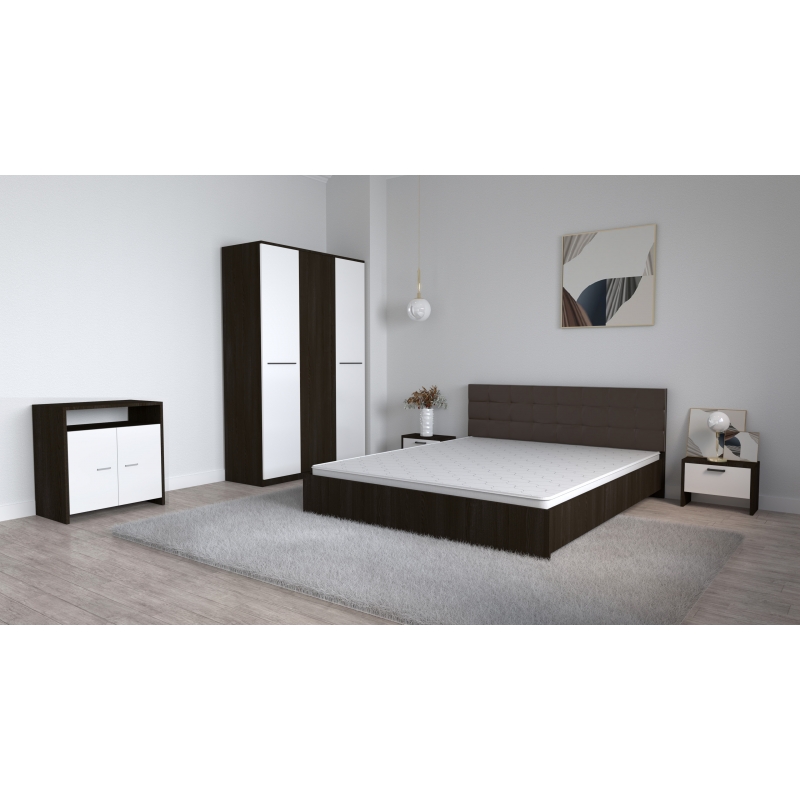 Set Dormitor Coral Wenghe cu tablie...