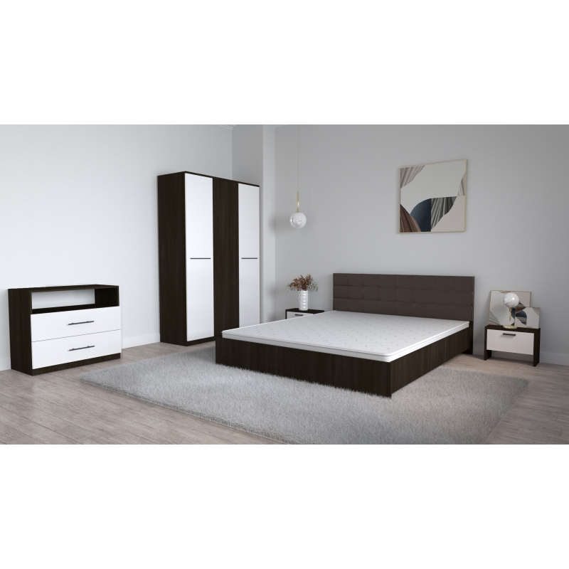 Set Dormitor Coral Wenghe cu tablie...