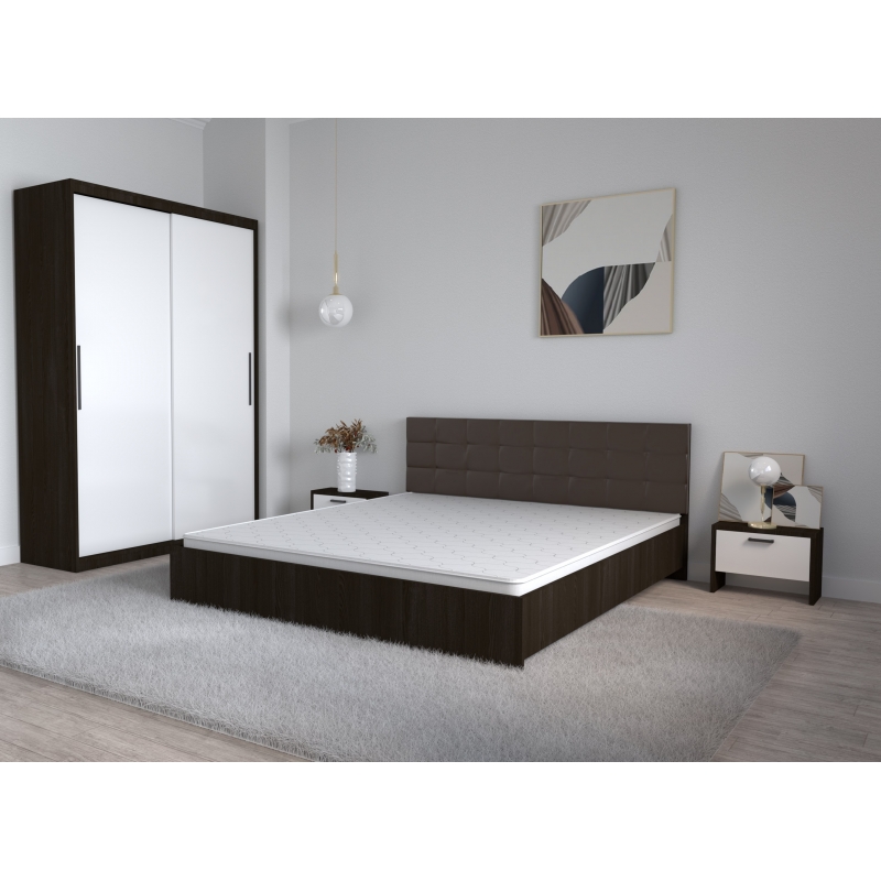 Set Dormitor Coral Wenghe cu tablie...