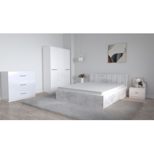 Set Dormitor Oliver Alb cu...