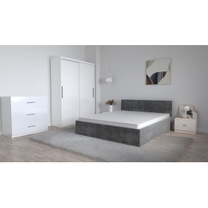 Set Dormitor Oliver Alb cu...