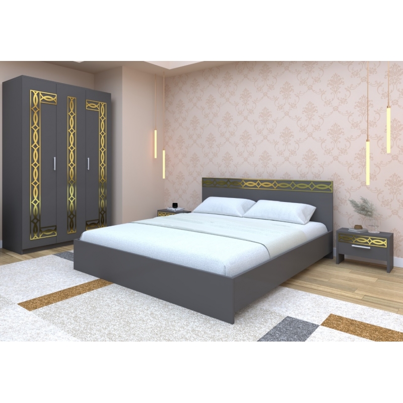 Set Dormitor Star Daria Golden Gri...