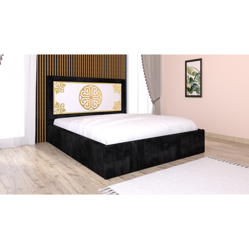 Pat Tapitat Stefan Cod113 Negru Cu...