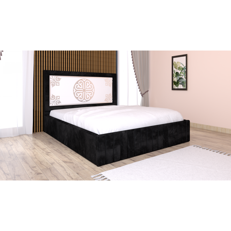 Pat Tapitat Stefan Cod116 Negru Cu...