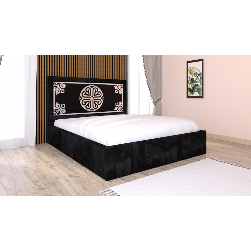 Pat Tapitat Stefan Cod117 Negru Cu...