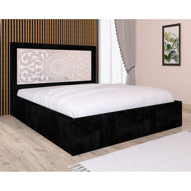 Pat Tapitat Stefan Cod124 Negru Cu...
