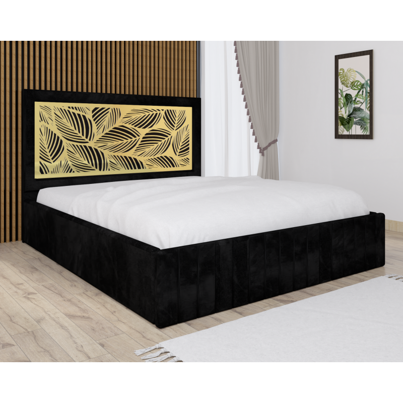 Pat Tapitat Stefan Cod138 Negru Cu...