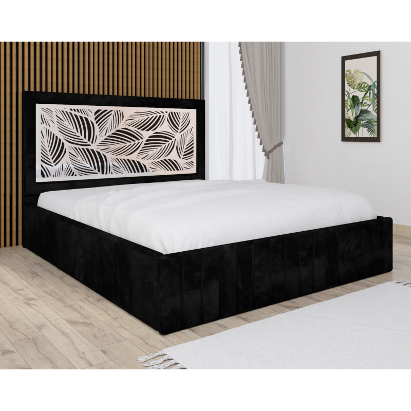 Pat Tapitat Stefan Cod139 Negru Cu...