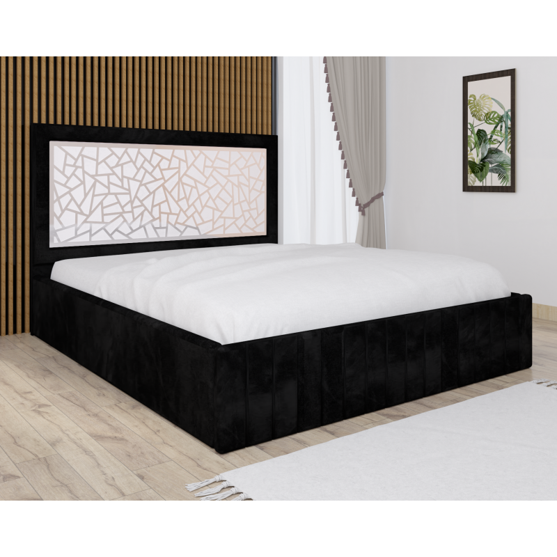 Pat Tapitat Stefan Cod148 Negru Cu...