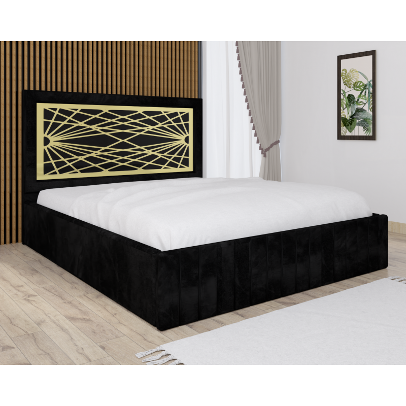 Pat Tapitat Stefan Cod173 Negru Cu...