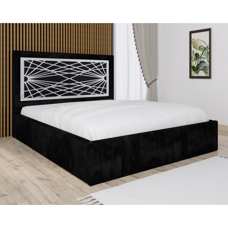 Pat Tapitat Stefan Cod174 Negru Cu...